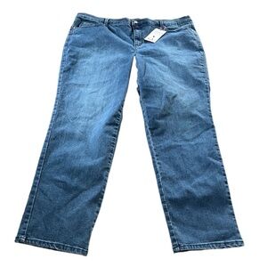 New Gloria Vanderbilt Amanda Womens Slimming Jeans Straight Leg Size 22W Stretch